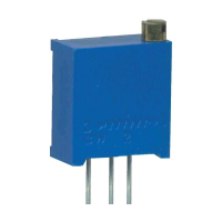 Резистор подстроечный 12-оборотный, линейный, 0.25 Вт, 100 Ом, 4320°, 1 шт Weltron WEL3266-W-101-LF