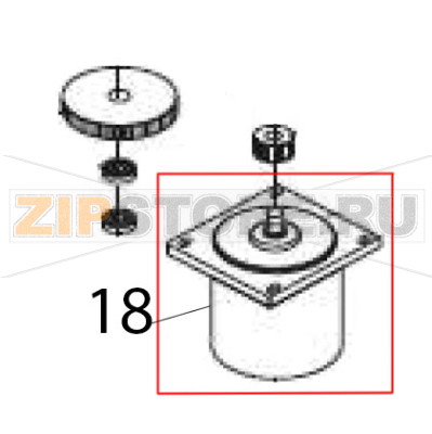 Motor Hurakan HKN-KS7 Motor Hurakan HKN-KS7Запчасть на деталировке под номером: 18