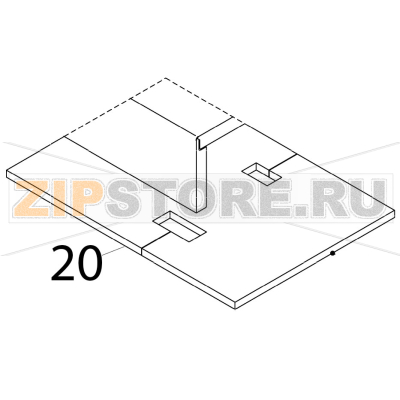 Insulation - top Hoshizaki IM-65NE Insulation - top Hoshizaki IM-65NEЗапчасть на деталировке под номером: 20