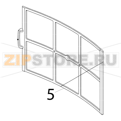 Air filter Hoshizaki IM-65NE Air filter Hoshizaki IM-65NEЗапчасть на деталировке под номером: 5