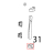 LED Bar lower support Unox XVC 205E