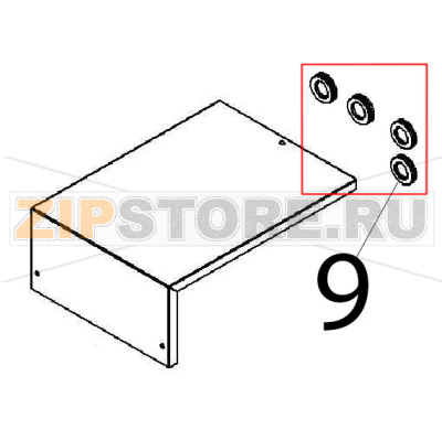 Grommet Ø: 21 Angelo Po 091FR1E Grommet Ø: 21 Angelo Po 091FR1EЗапчасть на деталировке под номером: 9