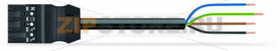 pre-assembled connecting cable; Cca; Plug/open-ended; 4-pole; Cod. A; 2 m; 1,50 mm; black Wago 771-9394/266-201 Protected against mismating and maintenance-freeAdditional variable coding is possible....