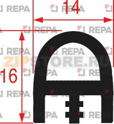 УПЛОТНИТЕЛЬ ДВЕРЦЫ ДУХОВКИ 1582 X 565 ММ RATIONAL 24.00.490 