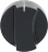 KNOB SAMET BLACK ø 46 mm