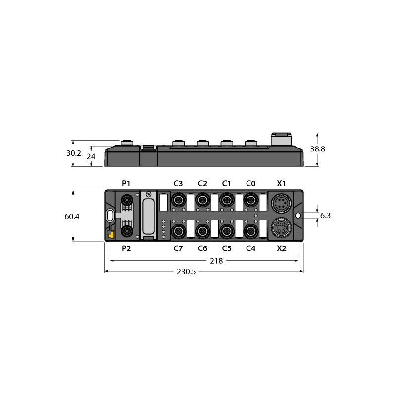 RFID-модуль для Ethernet Turck TBEN-L5-4RFID-8DXP-CDS-WV 