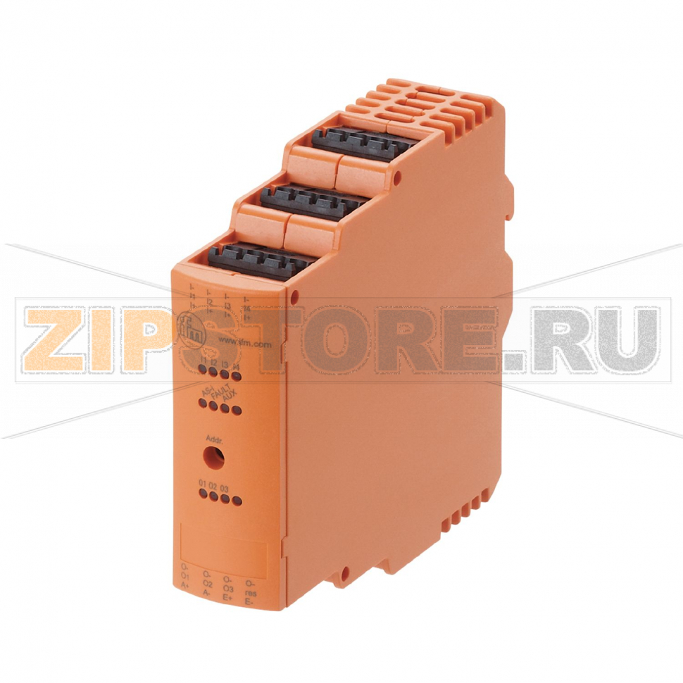 Модуль безопасности для установки в шкаф управления AS-интерфейс IFM AC2264 