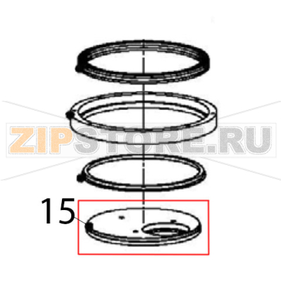 Flange bottom closure Escher PM 60-V Flange bottom closure Escher PM 60-VЗапчасть на деталировке под номером: 15