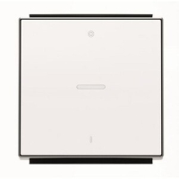 Клавиша для одноклавишных выключателей/переключателей/кнопок с символом "I/O" и линзой подсветки, альпийский белый ABB 2CLA850140A1101