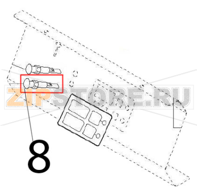 Green light 230 V Angelo Po 04WFR3ED Green light 230 V Angelo Po 04WFR3EDЗапчасть на деталировке под номером: 8