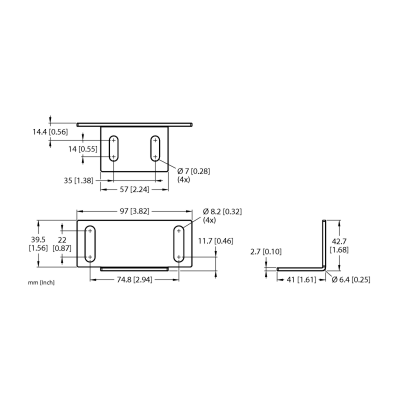 Зажим монтажный для Q130 Turck MB-Q130WD 