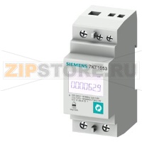 SENTRON, измерительный инструмент, 7KT PAC1600, LCD, L-N: 230 V, 63 A, DIN-рейка, 1-фаз., S0, прямая / активная / реактивная Siemens 7KT1655
