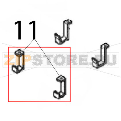Bracket curtain Angelo Po C165D Bracket curtain Angelo Po C165DЗапчасть на деталировке под номером: 11