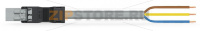 pre-assembled connecting cable; Eca; Plug/open-ended; 3-pole; Cod. B; 2 m; 1,00 mm; gray Wago 891-8993/205-203