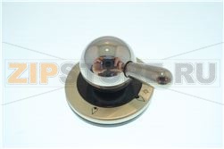 GAS KNOB BLACK-CHROME 