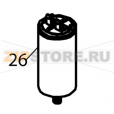 Condensador 10 M.F. Fagor ECO-200 Condensador 10 M.F. Fagor ECO-200Запчасть на деталировке под номером: 26Название запчасти Fagor на английском языке: Condensador 10 M.F. ECO-200.