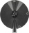 KNOB REX ZANUSSI BLACK ø 38 mm