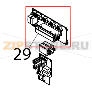 Scheda potenza 3x2 kW Tecnoeka KF 1010 EV UD Scheda potenza 3x2 kW Tecnoeka KF 1010 EV UDЗапчасть на деталировке под номером: 29
