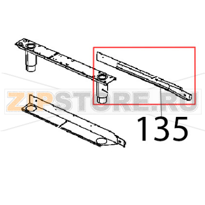 ASM Guide carrello DX Unox XBC 1005E ASM Guide carrello DX Unox XBC 1005EЗапчасть на деталировке под номером: 135