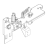 Support for boiler-faucet-valve P0049 Saeco Talea Giro