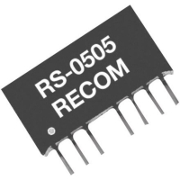 Преобразователь DC/DC, печатный монтаж, 24 В/DC, 12 В/DC, -12 В/DC, 83 mA Recom RS-2412D