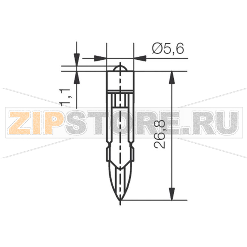 Лампа светодиодная 24 В/DC, цоколь: T5.5 k, белая, 2000 мкд, 428 млм Signal-Construct MEDT5564 