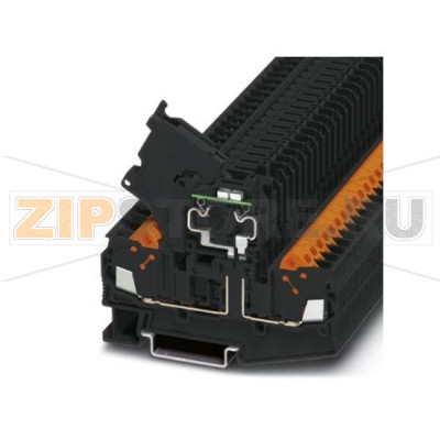 Рычажные клеммы с держателем предохранителя Phoenix Contact QTC 2,5-HESILA 250 (5X20) цвет черный, для блоков предохранителей 5 x 20 мм, с индикатором для 250 В переменнного тока.Минимальный заказ: 50 шт.Упаковка: 50 шт.