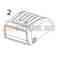Cover assembly for gray colored models Zebra ZD230 Thermal Transfer