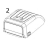 Cover assembly for gray colored models Zebra ZD230 Thermal Transfer