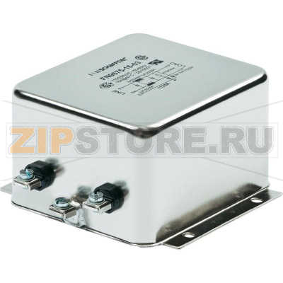 Фильтр сетевой 6 А, 1 фаза, 250 В/AC, 85x54x54 мм, 80 шт Schaffner FN 9675-6-06 