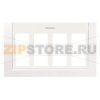 Панель лицевая для бокса рабочего места, открытого/скрытого монтажа, альпийский белый ABB 2CLA117400T1101