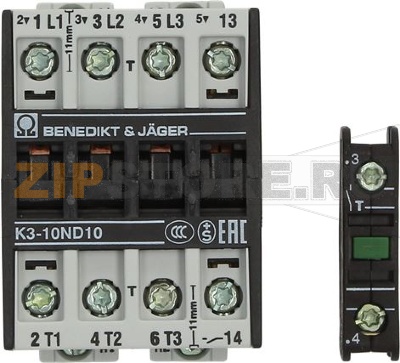КОНТАКТОР BENEDIKT/JAGER K3-10ND10 RATIONAL 40.03.684S 