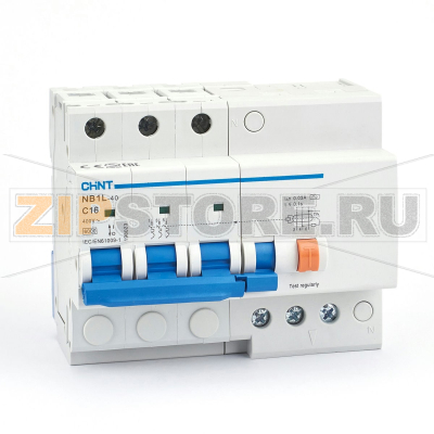 Дифавтомат 10 А, 30 мА, 6 кА Chint NB1L-40 