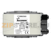 Предохранитель, 630 A, AC 690 В, 200 кА, size 3, 76x92x53 мм, aR, IEC UL Eaton FUSE 630A 690V