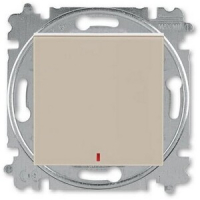 Переключатель одноклавишный с контрольной подсветкой, коричневый ABB 2CHH592545A6018