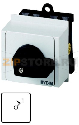 Кнопка включения, контакты: 3, 20 A, панель: I&lt;1, 45°, без фиксации Eaton T0-2-15323/IVS 
