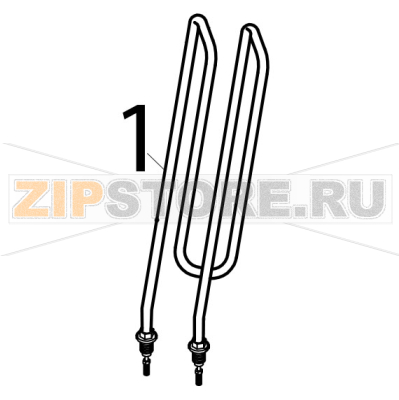 Heating element Silanos N700 PS Heating element Silanos N700 PSЗапчасть на деталировке под номером: 1