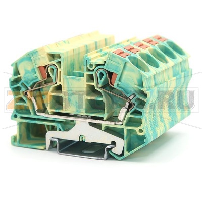 Клемма заземляющая Push-in, желто-зеленая CHIKU RPV 16-PE 