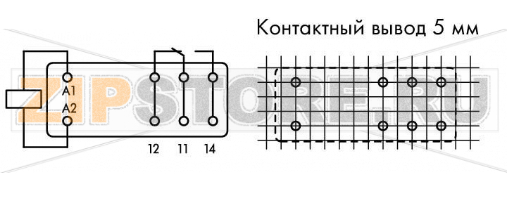 Базовое реле; Номинальное входное напряжение: 110 В пост.тока; 1 перекл. контакт; Предельный длительный ток: 16 А; Ширина модуля: 13 мм; 15 мм высотой Wago 788-166 