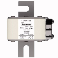 Предохранитель, 500 A, AC 690 В, 200 кА, 3, 76x92x109 мм, aR, DIN, IEC Eaton FUSE 500A 690V 3KN