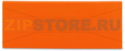 Separator plate; 2 mm thick; oversized; orange Wago 281-346 