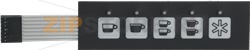 PUSH-BUTTON PANEL MEMBRANE 5 BUTTONS 