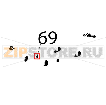 Guarnizione sonda di temperatura Unox XVC 1005EP Guarnizione sonda di temperatura Unox XVC 1005EPЗапчасть на деталировке под номером: 69