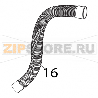 Tubo scarico LA50 Elettrobar Fast 80D Tubo scarico LA50 Elettrobar Fast 80DЗапчасть на деталировке под номером: 16