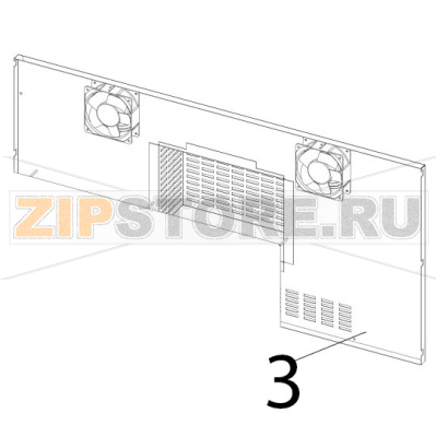 Pannello posteriore Zanolli Synthesis 11/65 VE Pannello posteriore Zanolli Synthesis 11/65 VEЗапчасть на деталировке под номером: 3