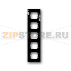 Рамка пятиместная, чёрная ABB 2CKA001754A4413 