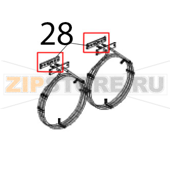 Guarn. PTFE+CARB 100x22x0.8, sp-c/fori 1999 Unox XF 190 Guarn. PTFE+CARB 100x22x0.8, sp-c/fori 1999 Unox XF 190Запчасть на деталировке под номером: 28