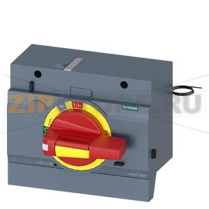 FRONT MOUNTED ROTARY OPERATOR EMERGENCY-OFF IP30 WITH DOOR INTERLOCKING ILLUMINATION KIT 24 V DC AND DOOR-OPEN POSITION ACCESSORY FOR 3VA5/6 400/600 Siemens 3VA9447-0EK37 