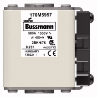 Предохранитель, 500 A, AC 1000 В, 150 кА, size 2, 59x77x75 мм, aR, IEC UL Eaton FUSE 500A 1000