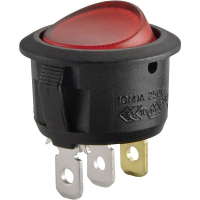 Переключатель клавишный 12 В/DC, 20 А, 1 x выкл/вкл TRU Components TC-R13-208B-02